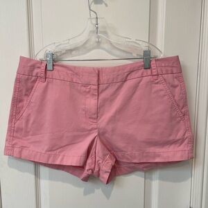J. Crew Pink Chino Shorts Size 12